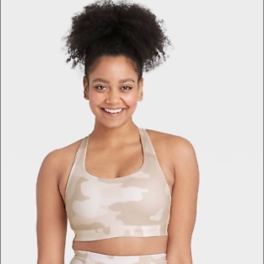 Women's Medium Support T-Back
Bra - All in Motion - White Camo
Print